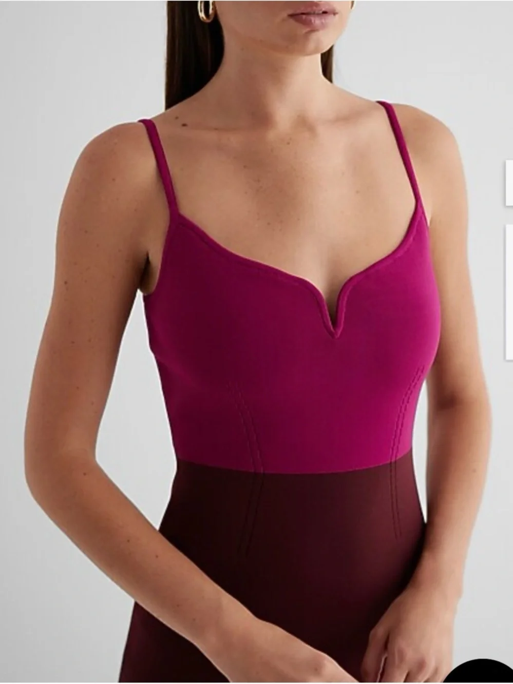 Express Two-Tone Midi Dress NWT - Picture 2 of 4